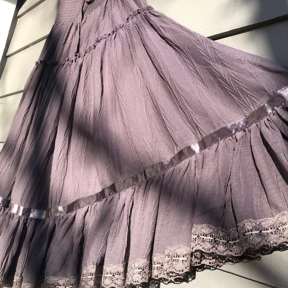 Lapis Full Grey Skirt